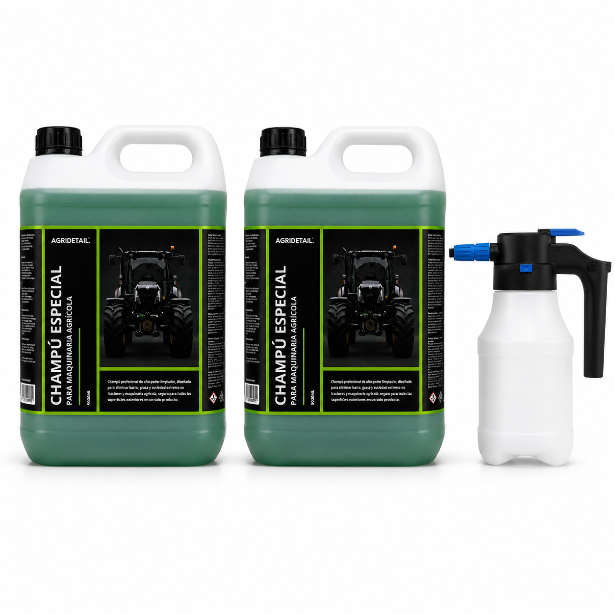 KIT 10L CHAMPÚ + PULVERIZADOR ELECTRICO