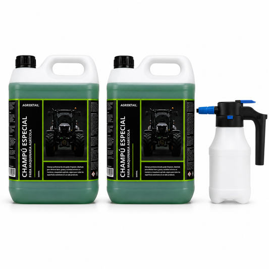 KIT 10L CHAMPÚ + PULVERIZADOR ELECTRICO